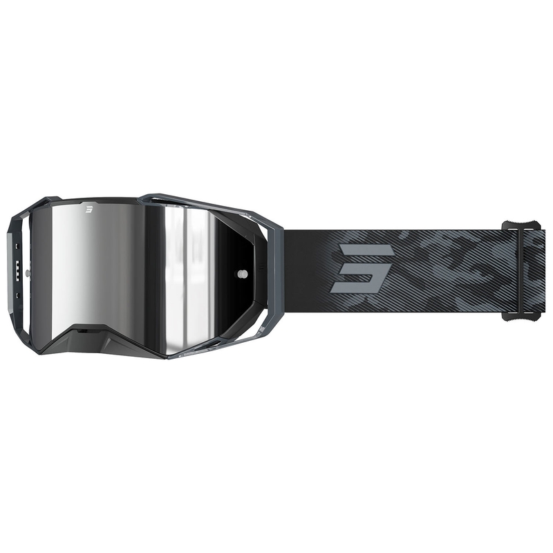Motokrosové brýle Shot Lite Patrol šedé se stříbrným iridiovým plexi