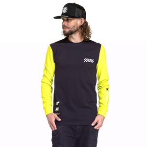 Tričko s dlouhým rukávem Meatfly Appex fluo žluto-černé