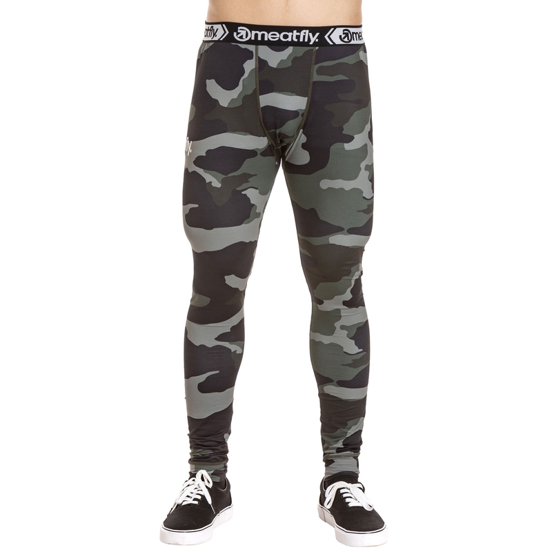 Termo spodky Meatfly Sloan camo olivově zelené