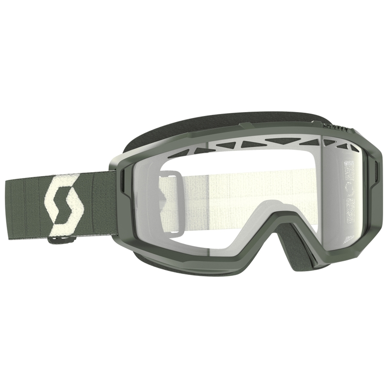Motokrosové brýle SCOTT Primal Enduro khaki s čirým plexi