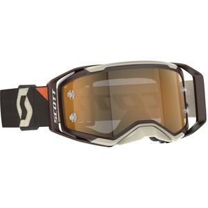 Motokrosové brýle SCOTT Prospect 2.0 AMP tmavě hnědo-béžové se zlatým plexi výprodej