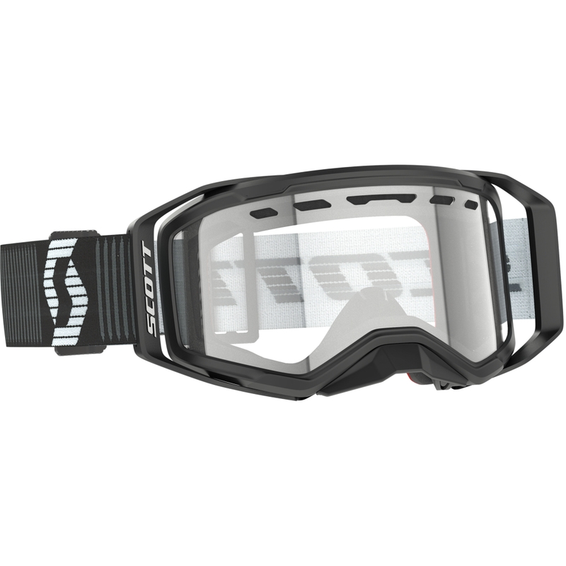 Motokrosové brýle SCOTT Prospect 2.0 Enduro černo-bílé s čirým plexi