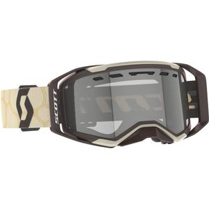 Motokrosové brýle SCOTT Prospect 2.0 Enduro LS béžovo-hnědé s light sensitive plexi