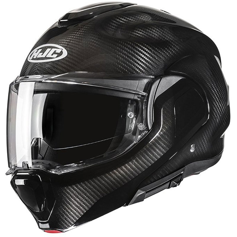 Překlápěcí helma na motorku HJC F100 Carbon černá