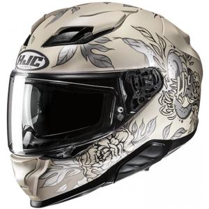 Inteigrální helma na motorku HJC F71 Eliz MC9SF béžovo-šedá