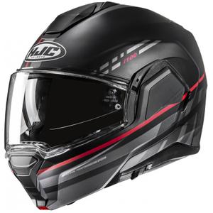 Překlápěcí helma na motorku HJC i100 Sysma MC1SF šedo-černá