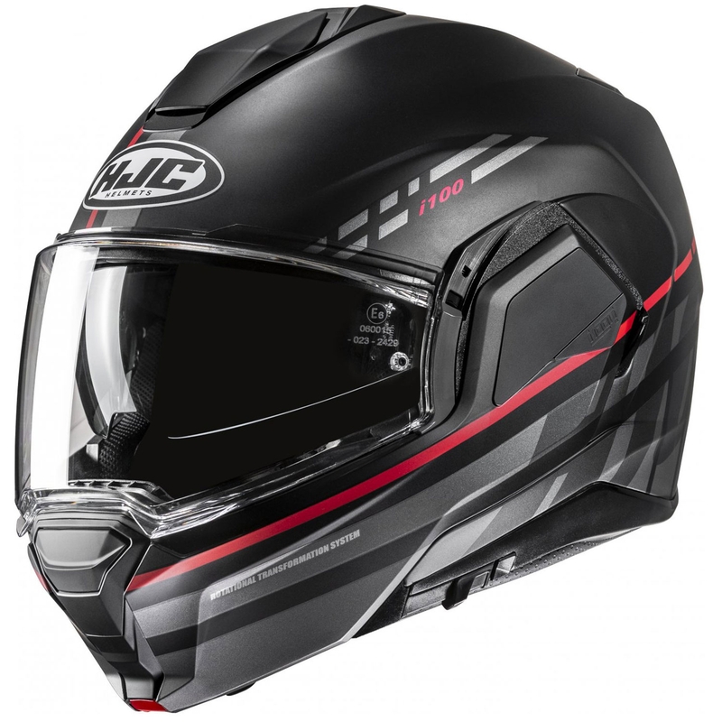 Překlápěcí helma na motorku HJC i100 Sysma MC1SF šedo-černá