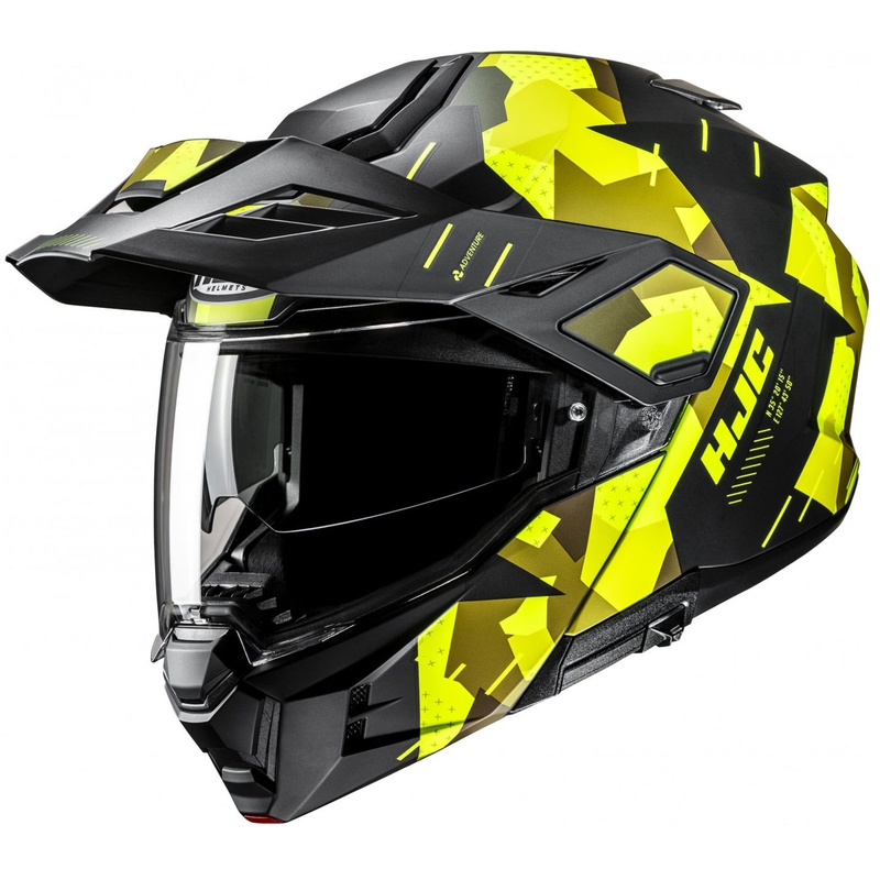 Výklopná helma na motorku HJC i80 Roki MC3HSF fluo žluto-černá