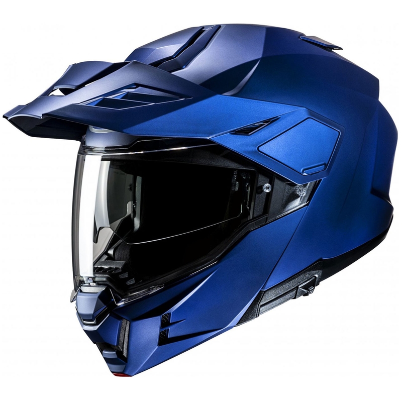 Výklopná helma na motorku HJC i80 Solid Semi Flat metalická modrá