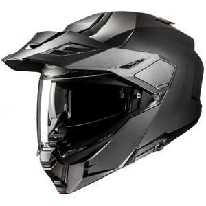 Výklopná helma na motorku HJC i80 Solid Semi Flat titanová