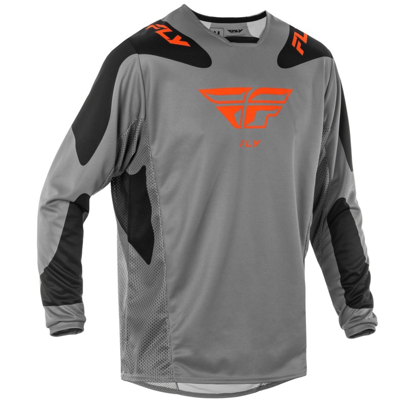 Motokrosový dres FLY Racing Kinetic Sym šedo-oranžovo-černý