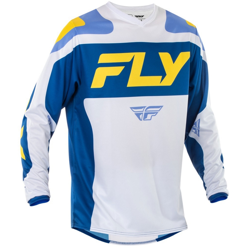 Motokrosový dres FLY Racing F-16 bílo-modro-žlutý