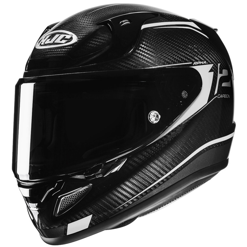 Integrální helma na motorku HJC RPHA 12 CARBON Keres MC5 černo-bílá
