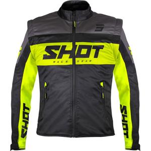 Softshellová bunda Shot Softshell Lite černo-fluo žlutá
