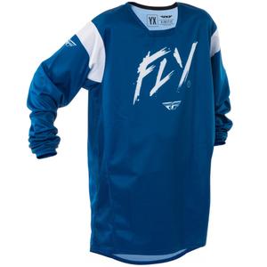 Dětský motokrosový dres FLY Racing Kinetic Stoke modro-bílý