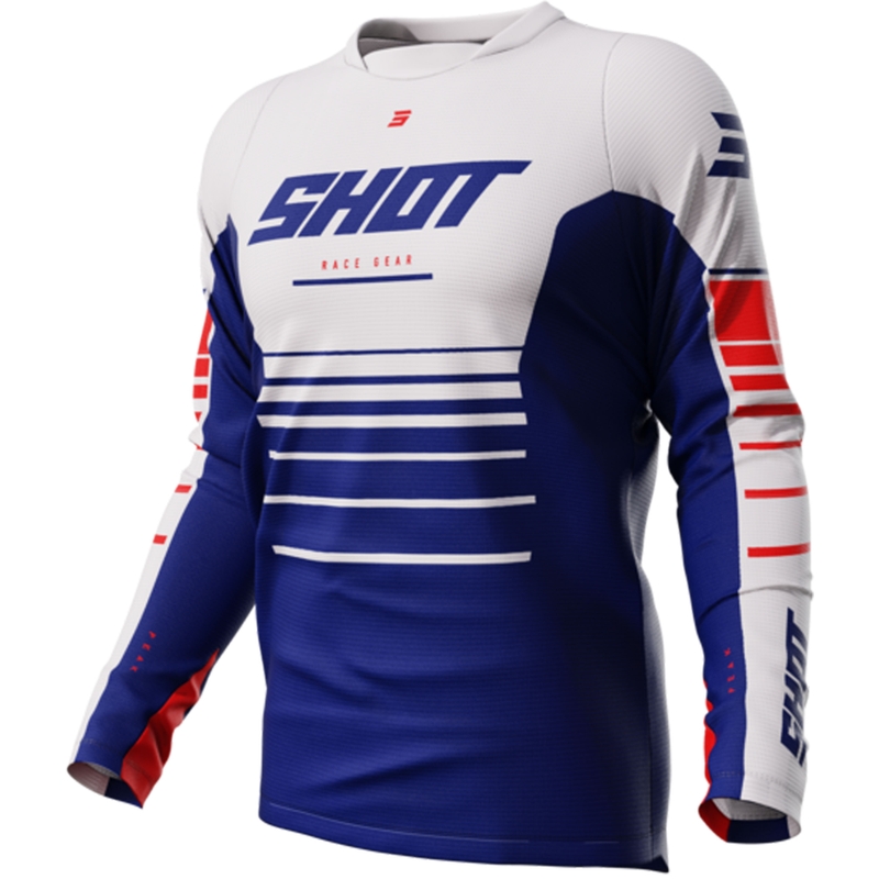 Motokrosový dres Shot Devo Peak modrý výprodej
