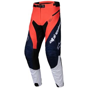 Motokrosové kalhoty Alpinestars PRO-Dura modro-oranžovo-bílé