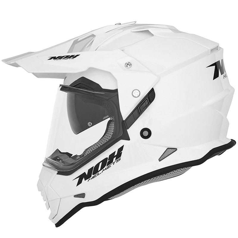 Enduro helma NOX N312 perleťově bílá