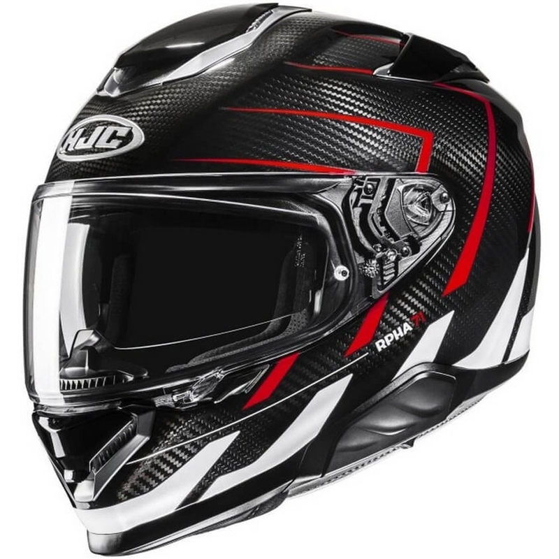Integrální helma na motorku HJC RPHA 71 CARBON Cano MC1 černo-červeno-bílá výprodej