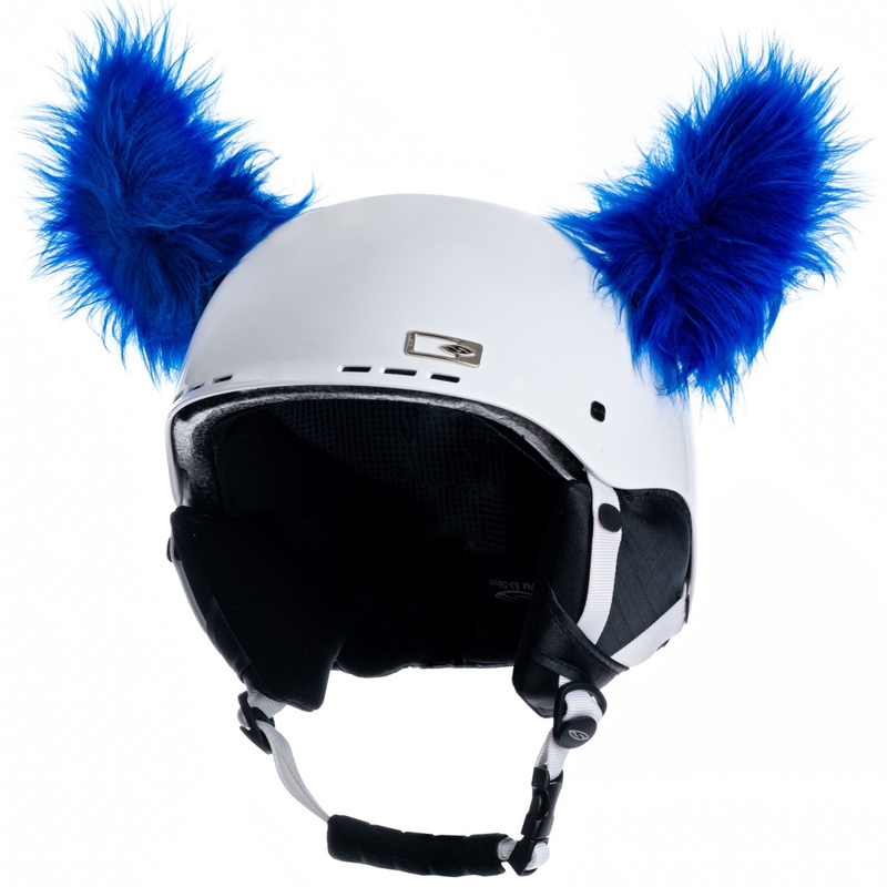Uši na helmu Crazy Ears Rohy modré