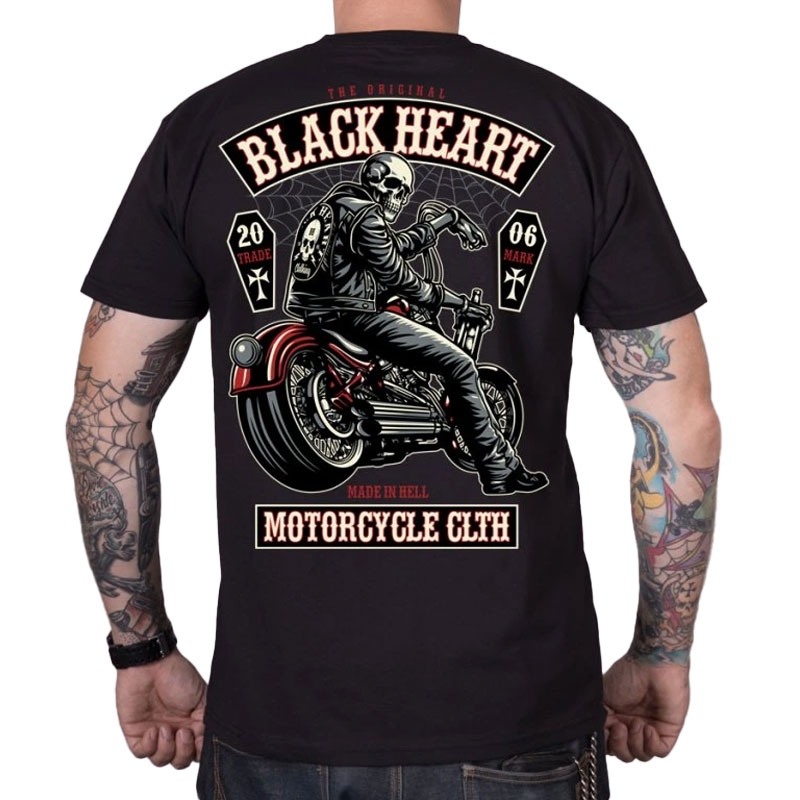 Tričko Black Heart Coffin černé