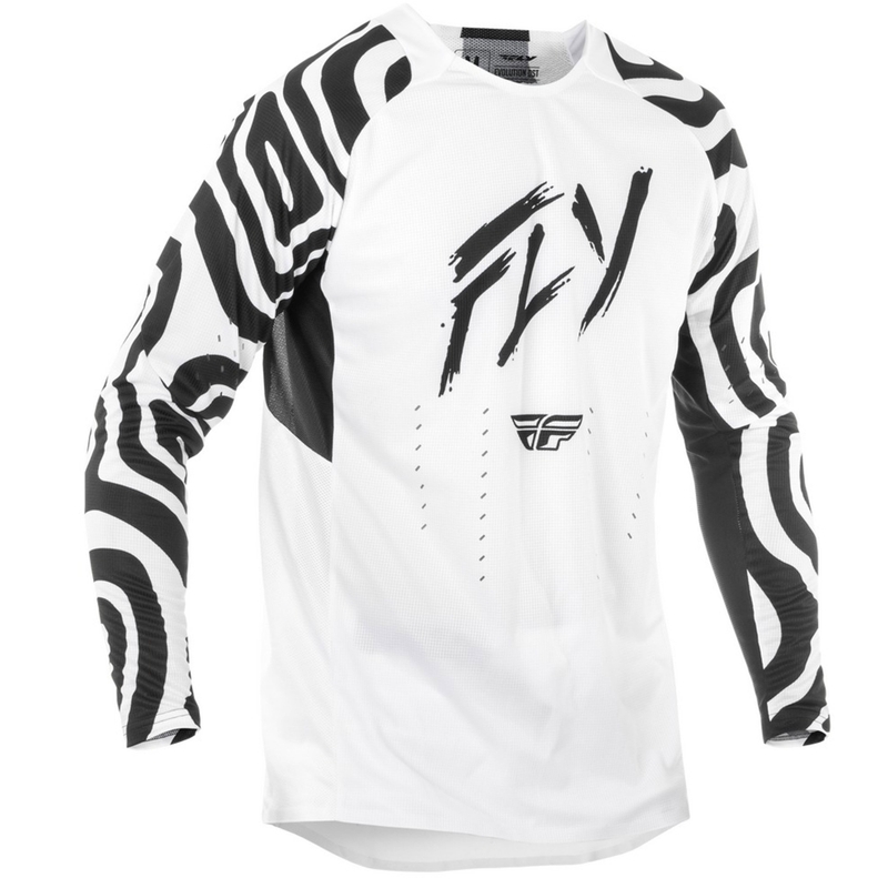 Motokrosový dres FLY Racing Evolution bílo-černý