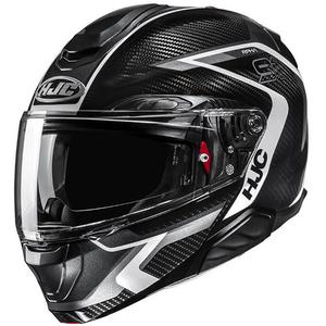 Výklopná helma na motorku HJC RPHA 91 CARBON Lagos MC5 černo-šedá