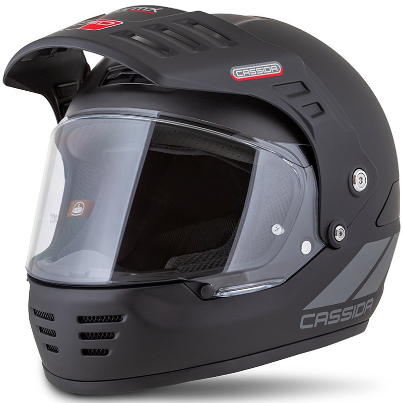 Enduro helma Cassida FormX FlatOut matná černo-tmavo šedá