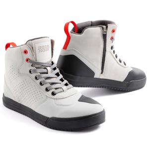 Kožené boty na motorku Rebelhorn Spike šedé