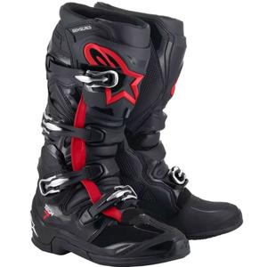 Motokrosové boty Alpinestars TECH 7 černo-fluo červené