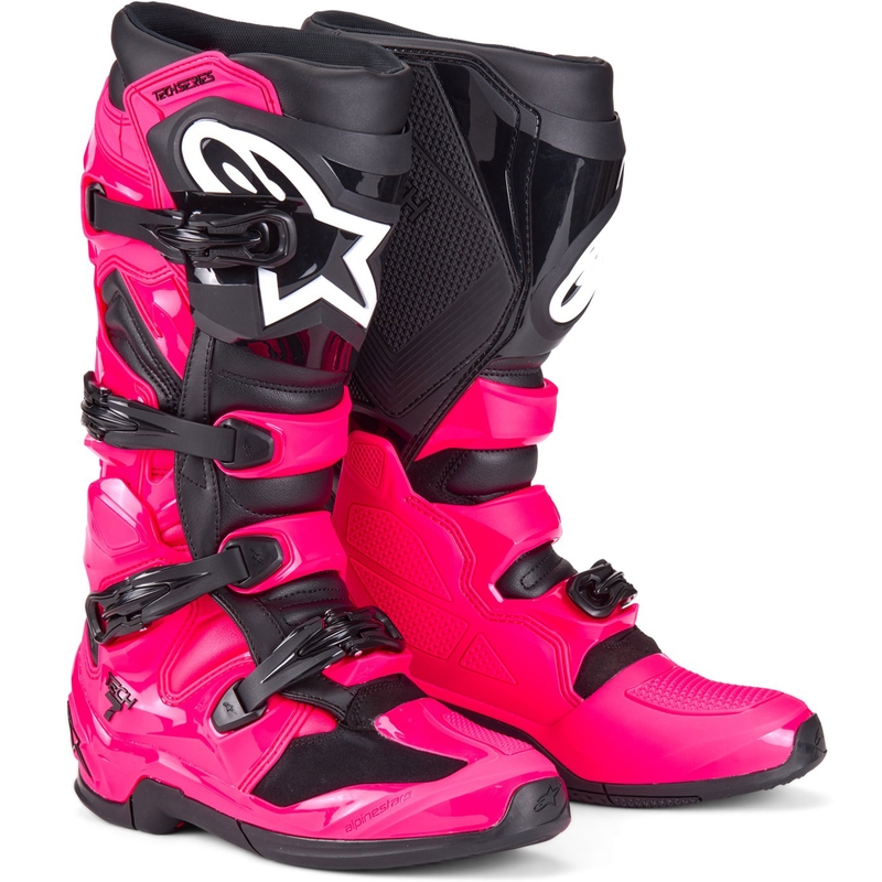 Motokrosové boty Alpinestars TECH 7 růžovo-černé