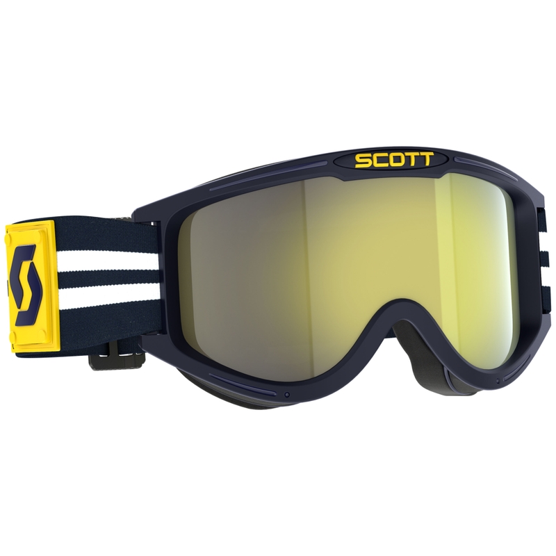 Motokrosové brýle SCOTT 89X Era modro-bílé se žlutým chromovým plexi výprodej