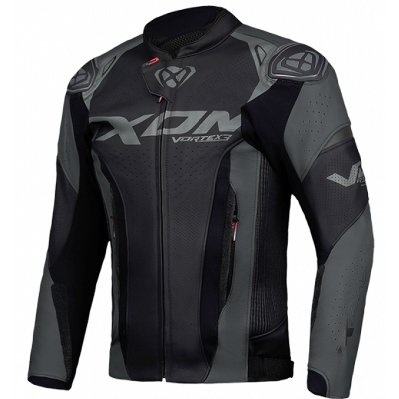 Kožená bunda na motorku IXON Vortex 3 černá