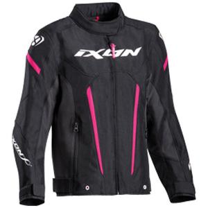 Dětská bunda na motorku IXON Striker černo-růžová