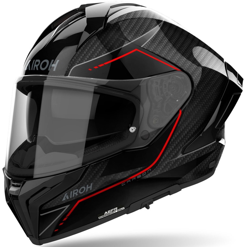 Integrální helma na motorku Airoh MATRYX Carbon lesklá černá