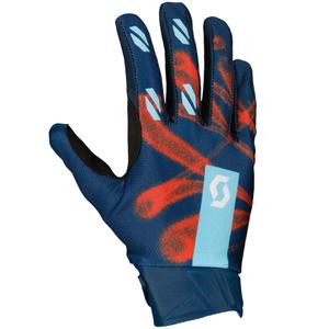 Motokrosové rukavice SCOTT EVO DIRT modro-červené