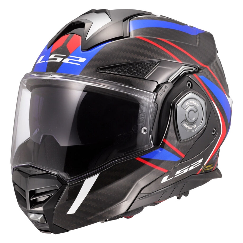 Helma na motorku LS2 FF901 Advant X C Future II bílo-modrá