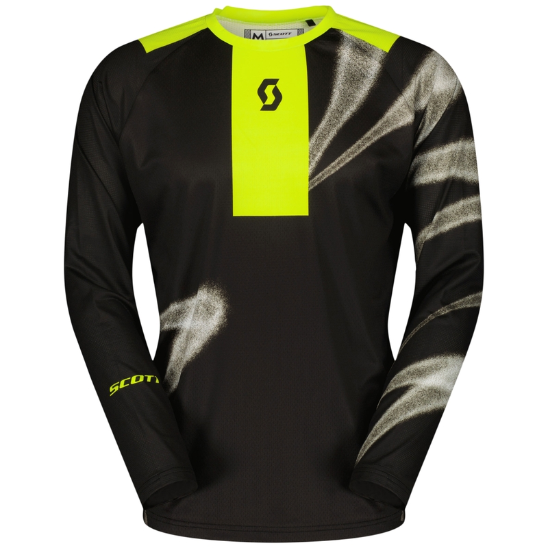 Motokrosový dres SCOTT EVO Dirt černo-fluo žlutý výprodej