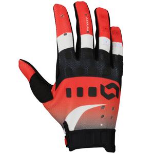 Motokrosové rukavice SCOTT Podium PRO červeno-černé