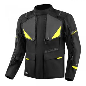 Bunda na motorku Shima Runner černo-fluo žlutá