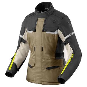 Dámská bunda na motorku Revit Outback 4 H2O zeleno-antracitová