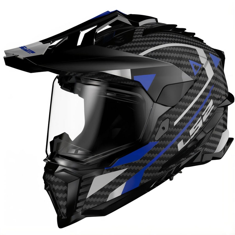 Enduro helma na motorku LS2 MX701 C Explorer Adventure modrá