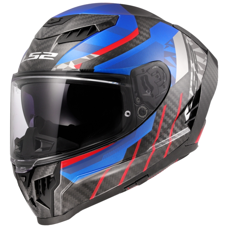 Integrální helma na motorku LS2 FF807 Dragon Trax modro-červená