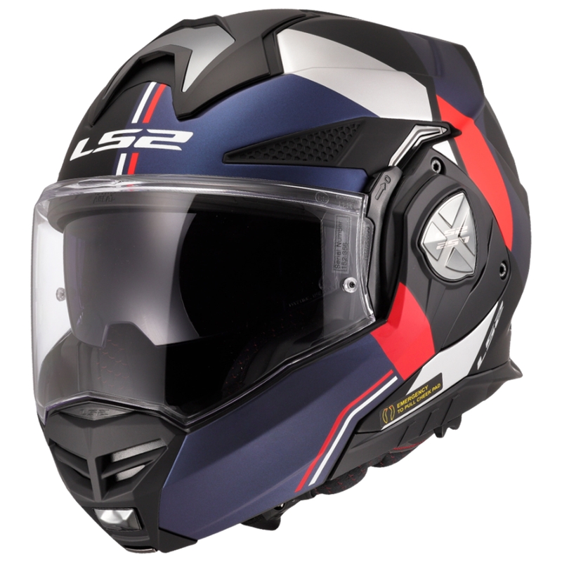 Překlápěcí helma na motorku LS2 FF901 Advant X Ultra modro-červená
