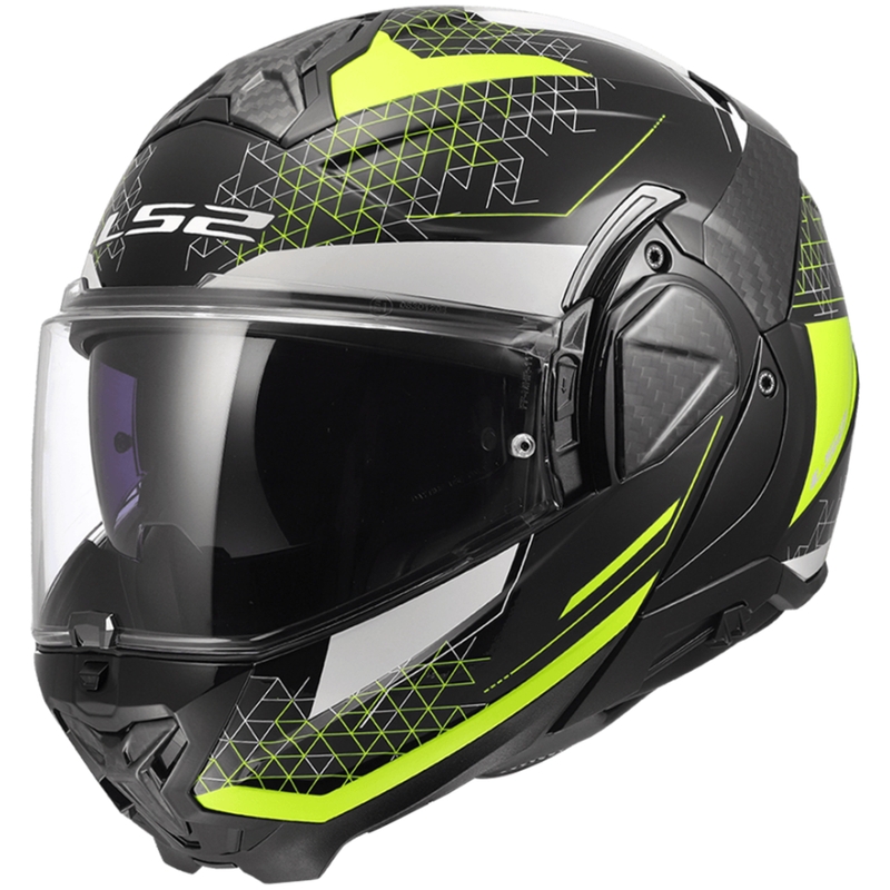 Překlápěcí helma na motorku LS2 FF910 Advant II Astral fluo žlutá