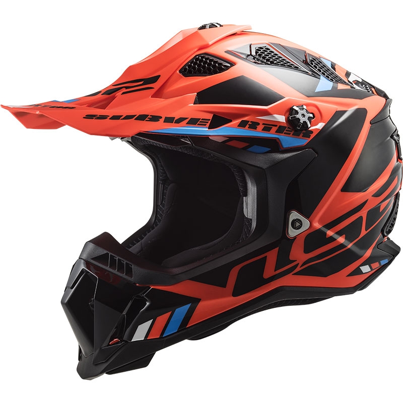 Motokrosová helma LS2 MX700 Subverter Stomp oranžovo-černá
