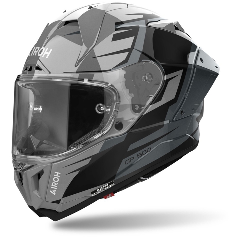 Integrální helma na motorku Airoh GP800 Master metalická