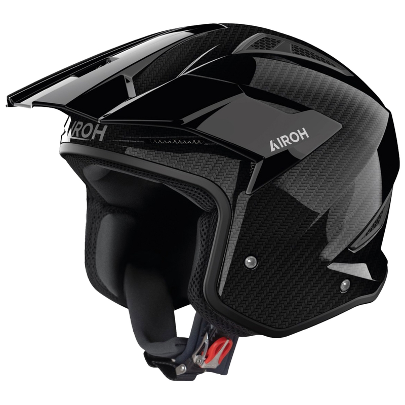 Trial helma na motorku Airoh TRR 2 Carbon černá