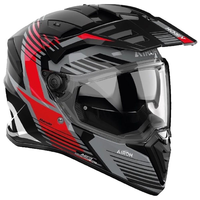 Enduro helma na motorku Airoh Bandit Spicy červená