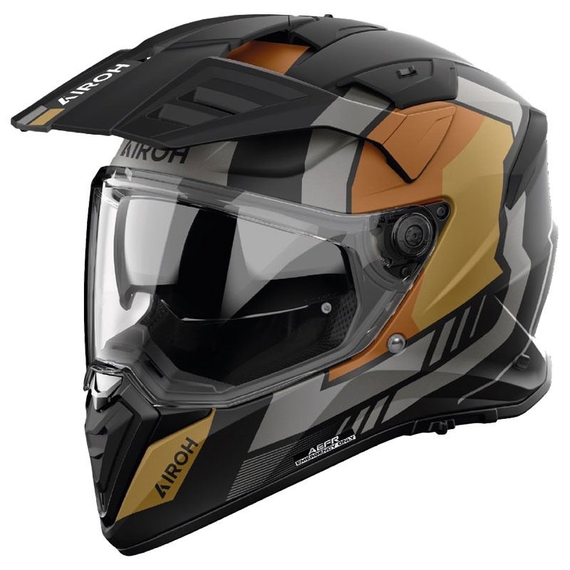 Enduro helma na motorku Airoh Bandit Horn matná zlatá